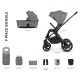 Venicci Upline 2 - 2 in 1 Pram - 9 Piece Bundle, Aloe