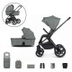 Venicci Upline 2 - 2 in 1 Pram - 9 Piece Bundle, Aloe