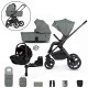 Venicci Upline 2 - 3 in 1 + Base Complete Travel System Bundle, Aloe