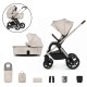 Venicci Upline 2 - 2 in 1 Pram - 9 Piece Bundle, Stone Beige