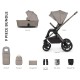 Venicci Upline 2 - 2 in 1 Pram - 9 Piece Bundle, Taupe