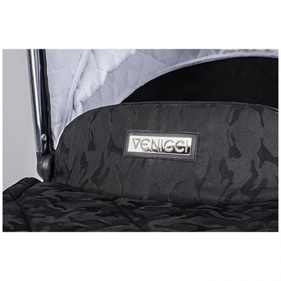 Venicci Tinum 3 in 1 Travel System Bundle, Camo Black