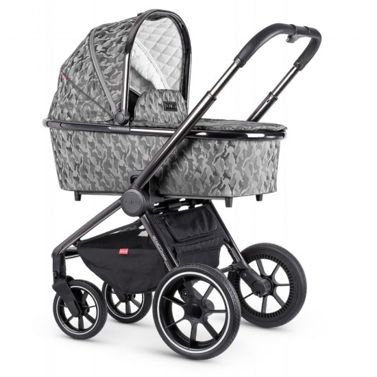 Venicci Tinum 3 in 1 Travel System Bundle, Camo Grey