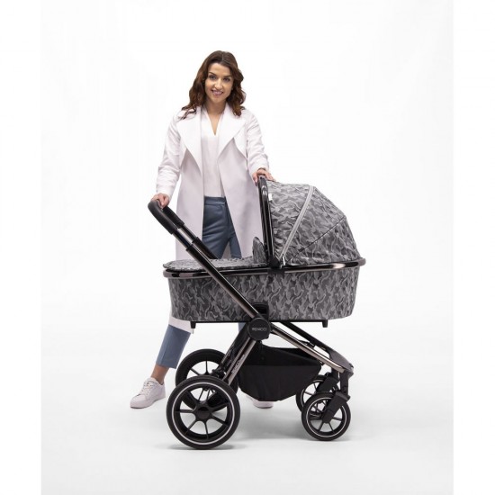 Venicci Tinum 11 Piece 2 in 1 Pram Bundle, Camo Grey