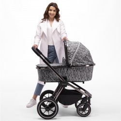 Venicci Tinum 3 in 1 Travel System Bundle, Camo Grey