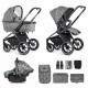 Venicci Tinum 3 in 1 Travel System Bundle, Camo Grey