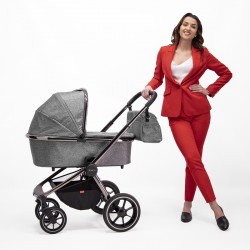 Venicci Tinum 3 in 1 Travel System Bundle, Grey