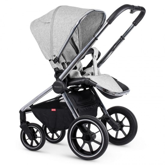 Venicci Tinum 3 in 1 Travel System Bundle, Light Grey