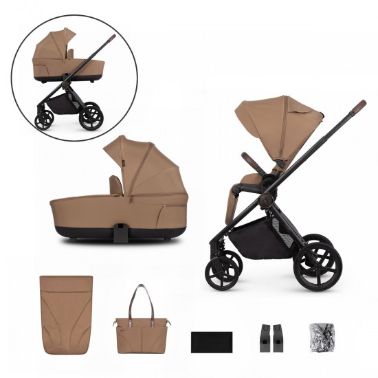 Venicci Claro 2 in 1 Pram Bundle, Caramel