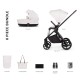 Venicci Claro 2 in 1 Pram Bundle, Vanilla