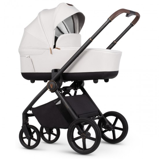 Venicci Claro 3 in 1 + Base Complete Travel System Bundle, Vanilla