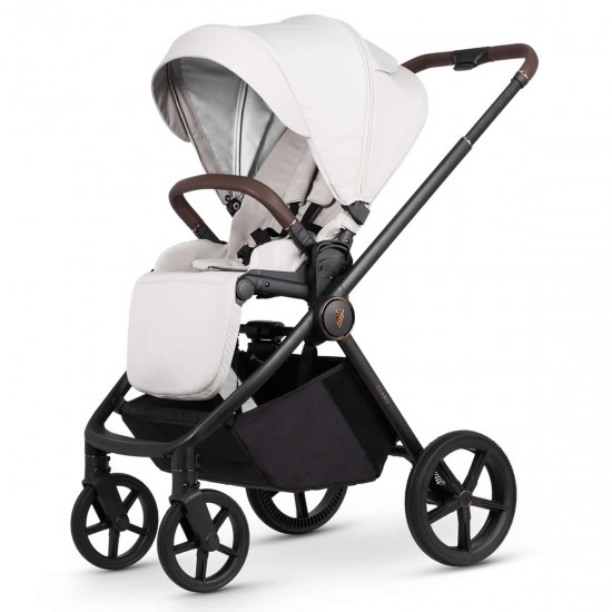 Venicci Claro 3 in 1 + Base Complete Travel System Bundle, Vanilla