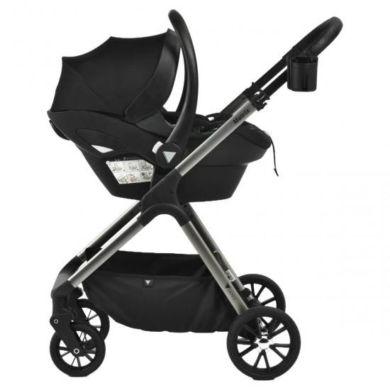 Viano Matrix 3 in 1 Travel System + Isofix Base & FREE Bag, Charcoal