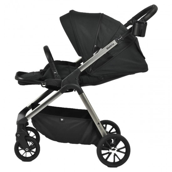 Viano Matrix 3 in 1 Travel System + Isofix Base & FREE Bag, Charcoal