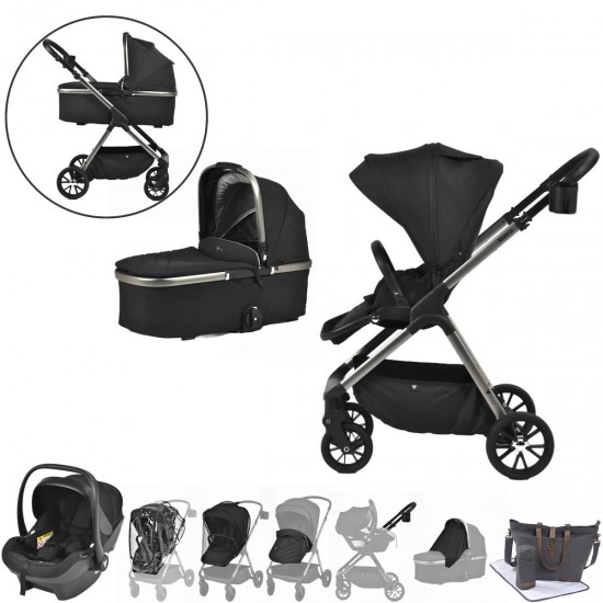 Viano Matrix 3 in 1 Travel System + FREE Bag, Charcoal