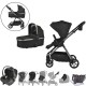 Viano Matrix 3 in 1 Travel System + FREE Bag, Charcoal