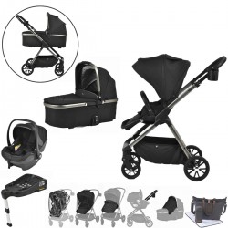 Viano Matrix 3 in 1 Travel System + Isofix Base & FREE Bag, Charcoal