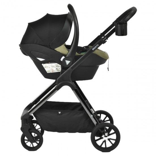 Viano Matrix 3 in 1 Travel System + Isofix Base & FREE Bag, Sage