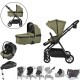 Viano Matrix 3 in 1 Travel System + Isofix Base & FREE Bag, Sage