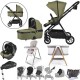 Viano Matrix 3 in 1 Ultimate isofix Travel System Bundle, Sage