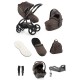 egg 3 Luxury Shell i-Size Travel System Bundle, Chocolate Velvet