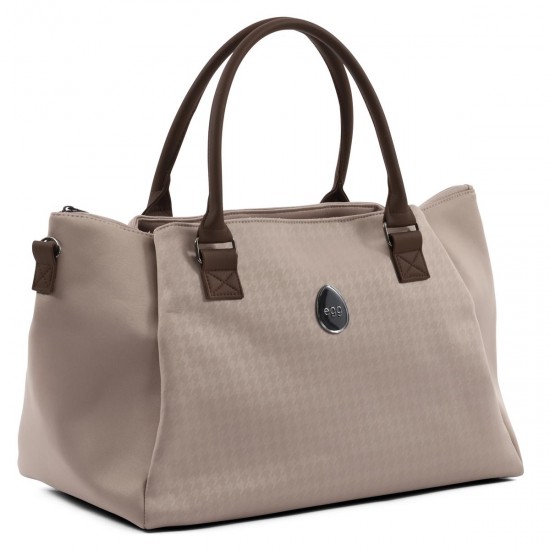 egg 3 Overnight Bag, Houndstooth Almond