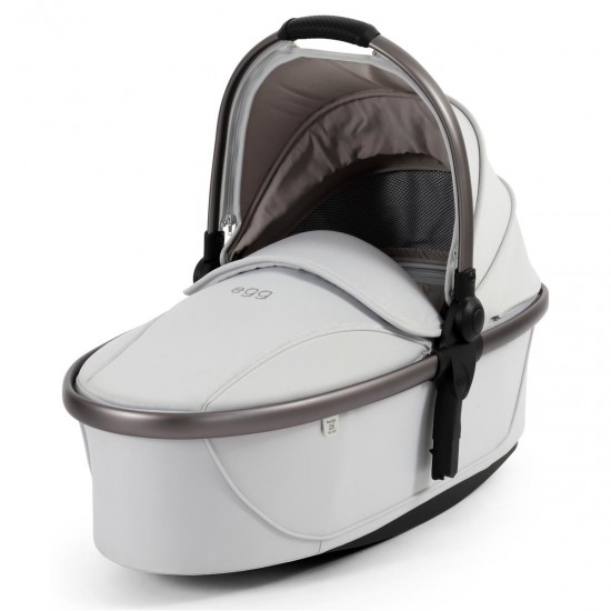 egg 3 Carrycot, Houndstooth Silver