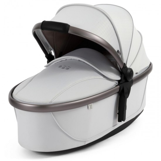 egg 3 Carrycot, Houndstooth Silver