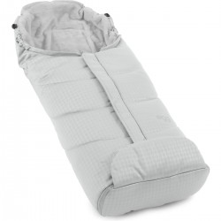 egg 3 Deluxe Footmuff, Houndstooth Silver