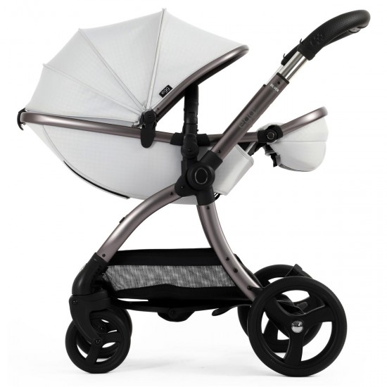 egg 3 Luxury Shell i-Size Travel System Bundle, Houndstooth Silver