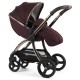 egg 3 Stroller + Luxury Seat Liner, Mulberry