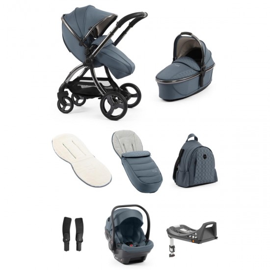 egg 3 Luxury Shell i-Size Travel System Bundle, Topaz