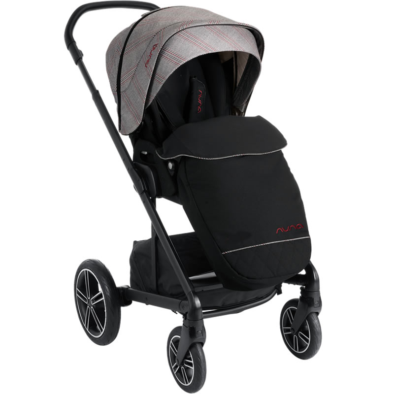 nuna burgundy stroller