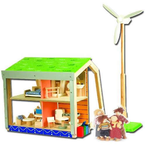 pintoy wooden dolls house