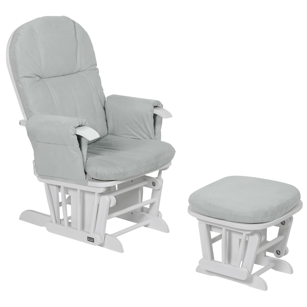 tutti bambini recliner glider chair and stool