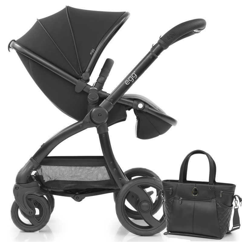 egg stroller just black